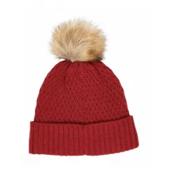 Callaway Ladies Pom Pom Beanie Red