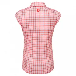 FJ Gingham Trim Sleeve Red