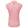 FJ Gingham Trim Sleeve Red