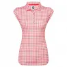 FJ Gingham Trim Sleeve Red