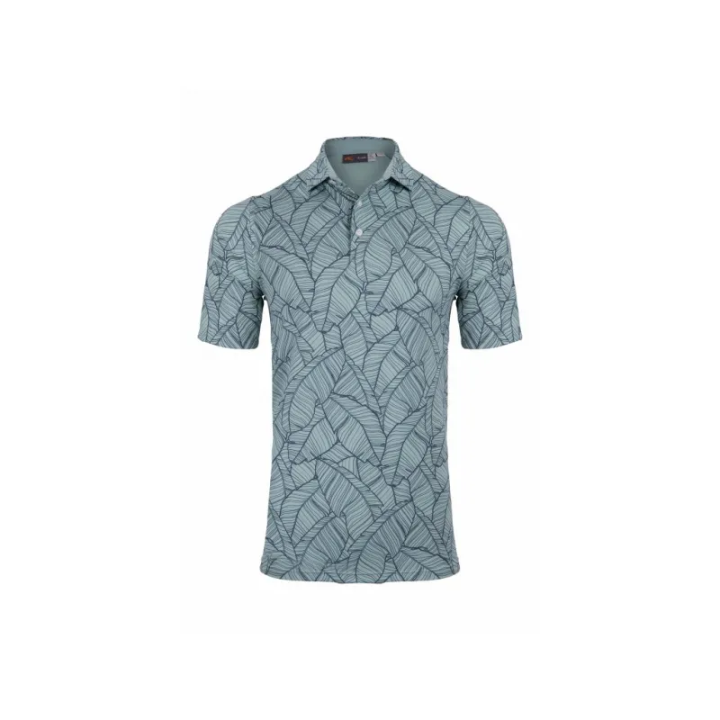 Kjus Men Golfer Polo S/S Seaglass/Steel Blue