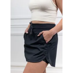 TravisMathew Moveknit Tie Skort Black