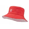 FJ Reversible Bucket Hat Red /Gingham