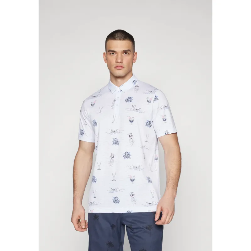 TravisMathew Tiki Mapes Print White